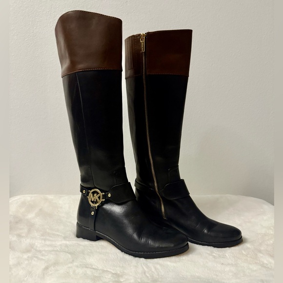 Michael Kors Fulton Harness Tall Riding Boots Sz 6 Excellent Condition! - Picture 2 of 8